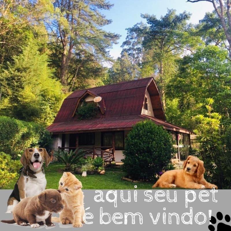 Casa Na Floresta Em Campos Do Jordao Villa Luaran gambar